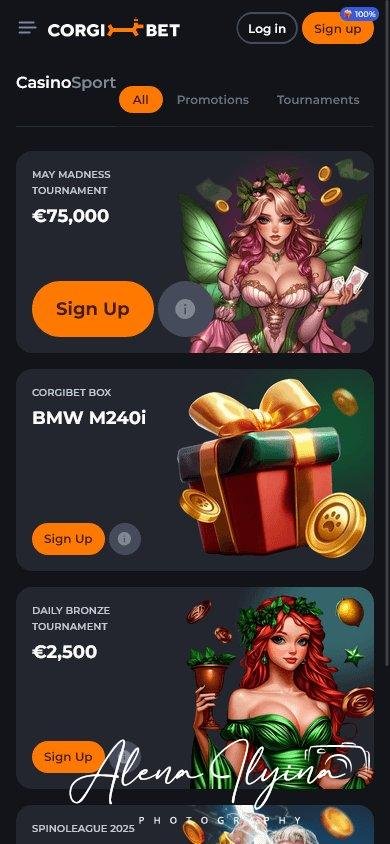 Corgibet bonus in Spain